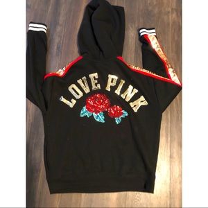 PINK BLING HOODIE